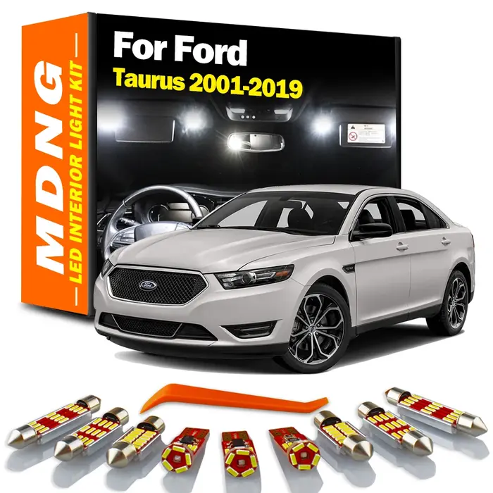 MDNG-Kit d'éclairage intérieur LED Canbus, carte breton, ampoules de voiture, Ford Terminé US, 2001-