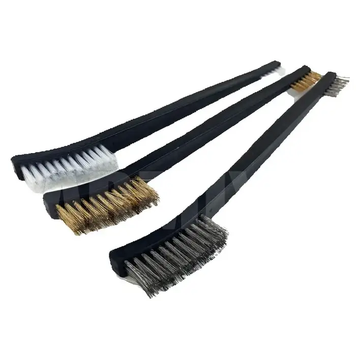 Armiyo fil à Double tête/brosse en Nylon pistolet baril Kit de nettoyage pistolet outil de nettoyage tir Paintball accessoires 3 pièces/ensemble