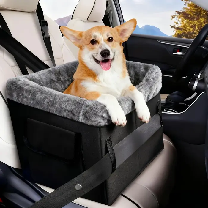 Siège portable augmentant la hauteur du chien – adapté aux sièges d'auto robustes pour petits chiens pesant pas de plus de 20 livres