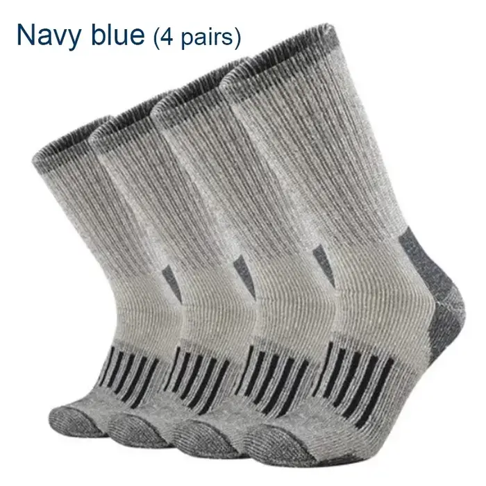 Chaussettes de randonnée chasse en laine 80% - Chaussettes épaisses chaudes techniques pour homme et femme