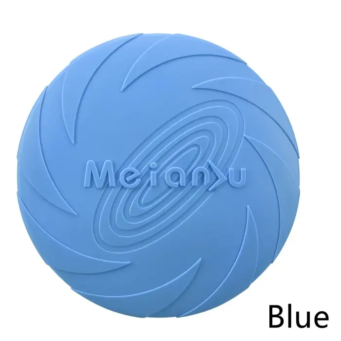 Jouet pour chien disque volant matériau en Silicone robuste résistant marque de morsure réparable an
