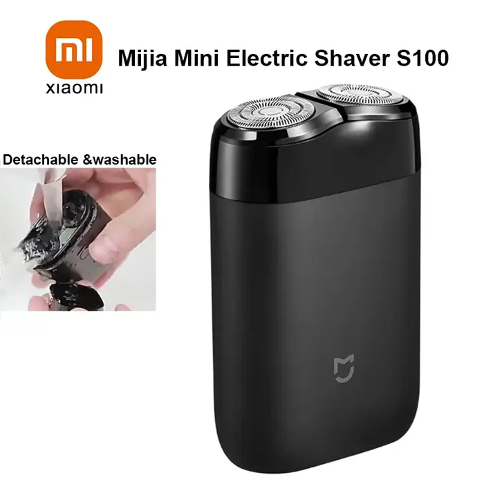 Rasoir électrique portable XIAOMI Mijia S100 pour hommes - Mini tondeuse à barbe de voyage rechargea