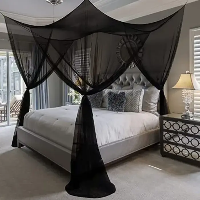 Moustiquaire Sexy Palace quatre portes King/Queen Double taille maison lit simple prévenir les insec