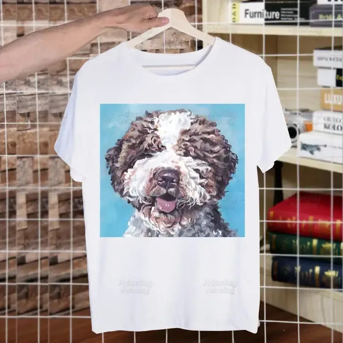T-shirt à col rond pour hommes et femmes, Life Is Better With LagPossible Romagnolo, Soft Dog, Itali