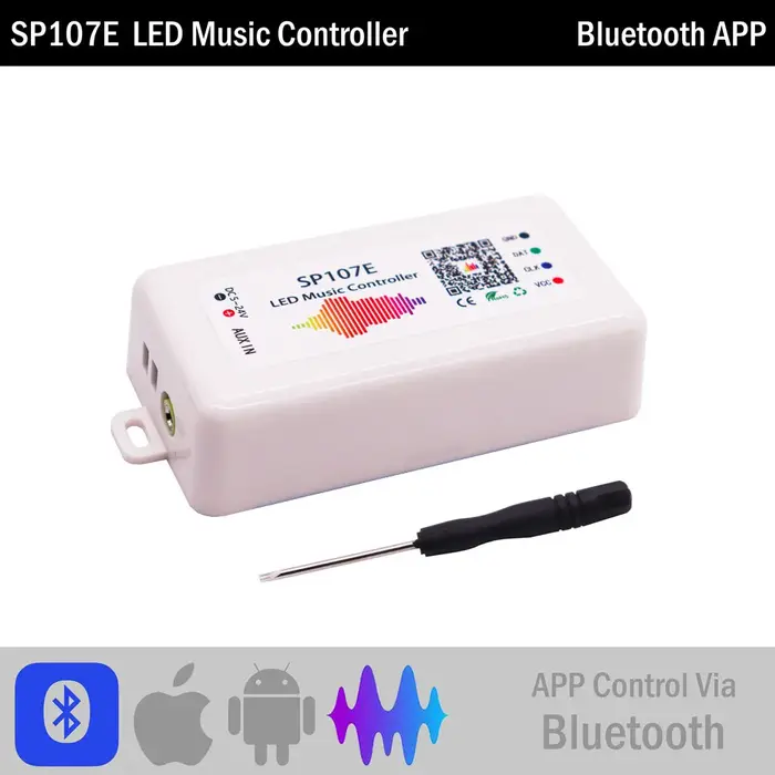 Contrôleur de bande de Pixels Led WS2812B WS2811, SP105E SP107E SP108E SP110E, Bluetooth/WIFI/musiqu