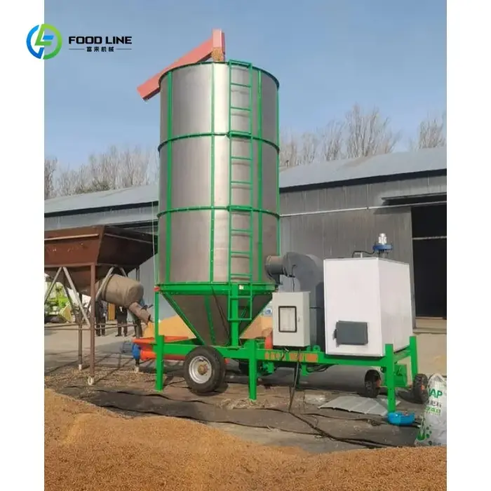 Séchoir Rotatif Multi-Cultures Personnalisé, Nouveau Type Tambour Mécanique, Équipement de Séchage pour Riz, Maïs, Blé et Céréales Agricoles
