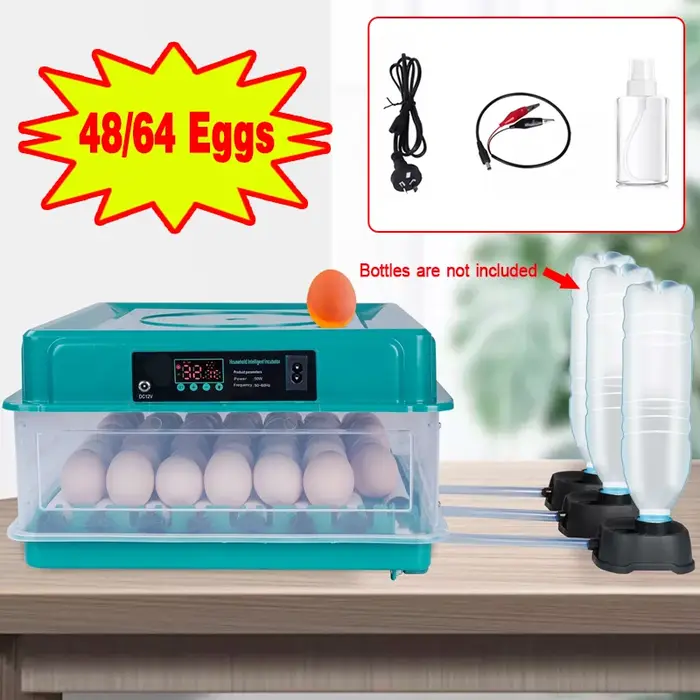 Incubateur d'oeufs 30 places avec rotation automatique et affichage de jour pour éleveurs de poulets canards et cailles occasions familiales et éducatives