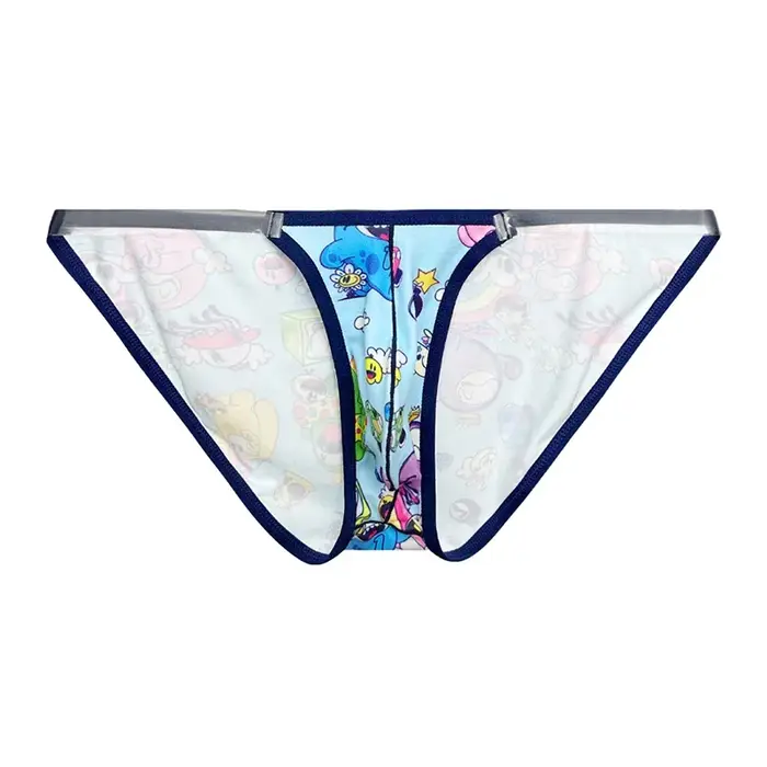Sous-vêtements pour hommes, caleçons imprimés de dessins animés amusants, caleçons pour hommes à tai