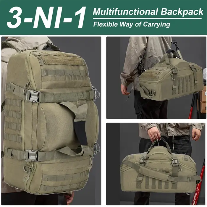 Sac à Dos Tactique 80L Molle Randonnée Camping Grande Capacité pour Alpinisme et Voyage