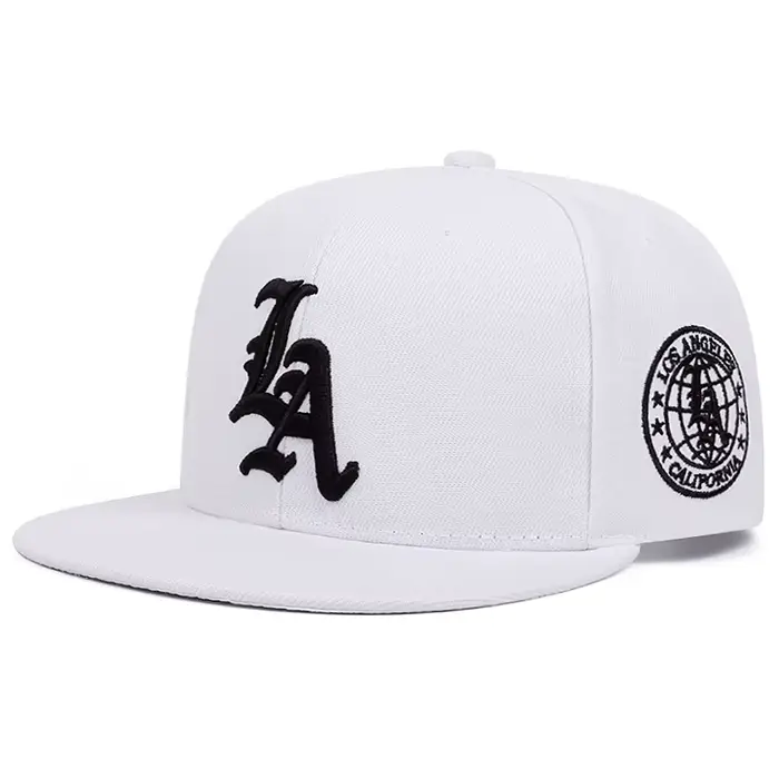 Chapeau de Baseball Simple en coton brodé avec lettres de la terre de Los Ange pour femmes et hommes
