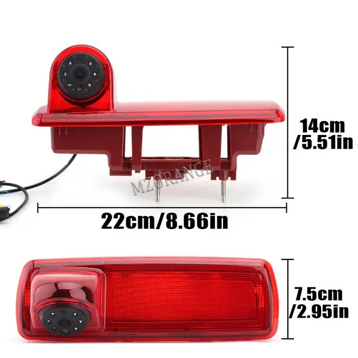 Troisième feu stop de voiture avec caméra, pour OPEL VIVARO, RENAULT Trafic 3 MK2, Nissan NV300 X82 