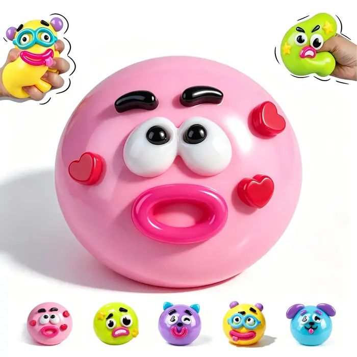 Smushers Squishy DIY Curiosities Dog Face Swap Soft Moldable Slow Rise Squeeze Toy Blind Box Relaxin