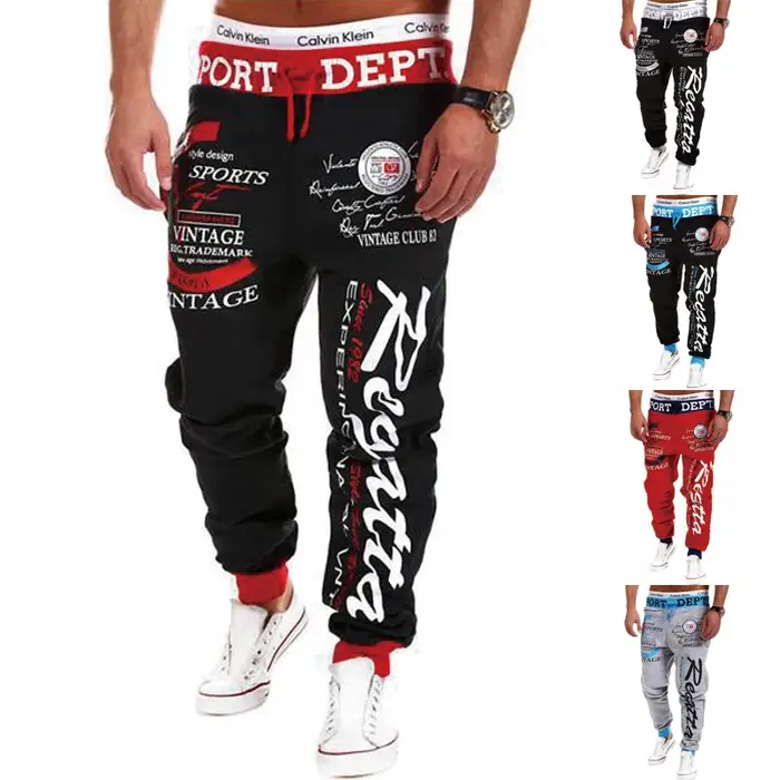 Sweatpants homme joggers imprimés graphiques - Coupe élastique pour sport et style hip hop