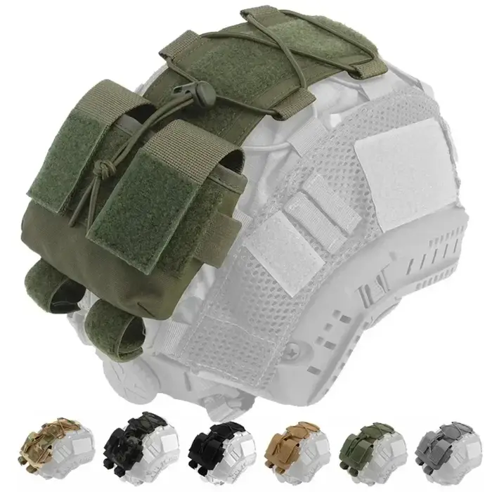 Poche batterie tactique MK2 pour casque avec contrepoids NVG, organisateur nylon chasse nocturne