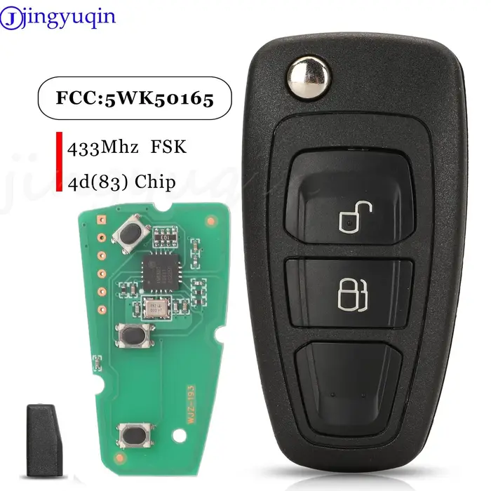 Jingyuqin pour Ford Ranger 2011 2012 2013 2014 2015 clé de voiture à distance 433 mhz Fsk ID60-83Bit