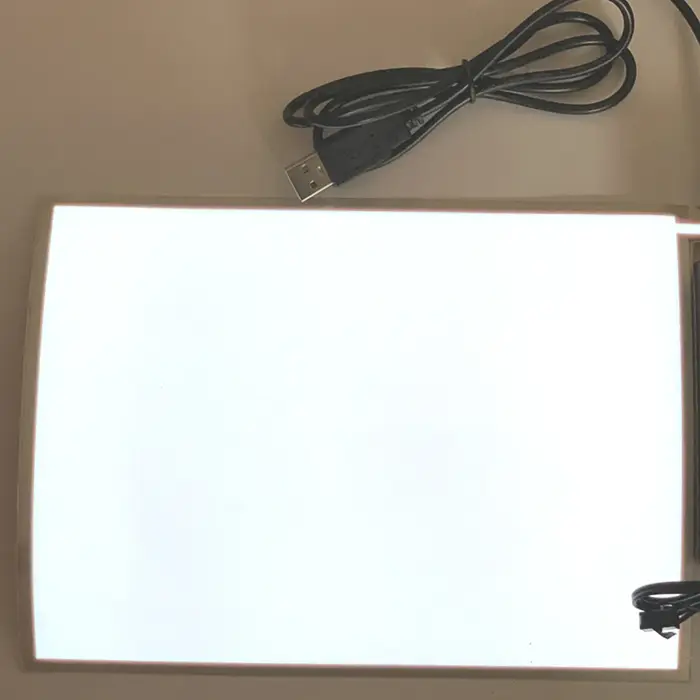 Bande lumineuse électroluminescente avec USB, rétroéclairage EL, panneau EL, feuille EL, lampe avec 