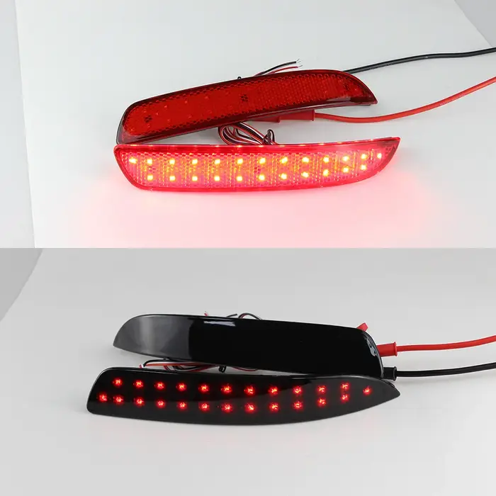 2 pièces feu antibrouillard d'avertissement arrière pour 2007-2010 BMW E70 X5 lentille fumée/rouge 4