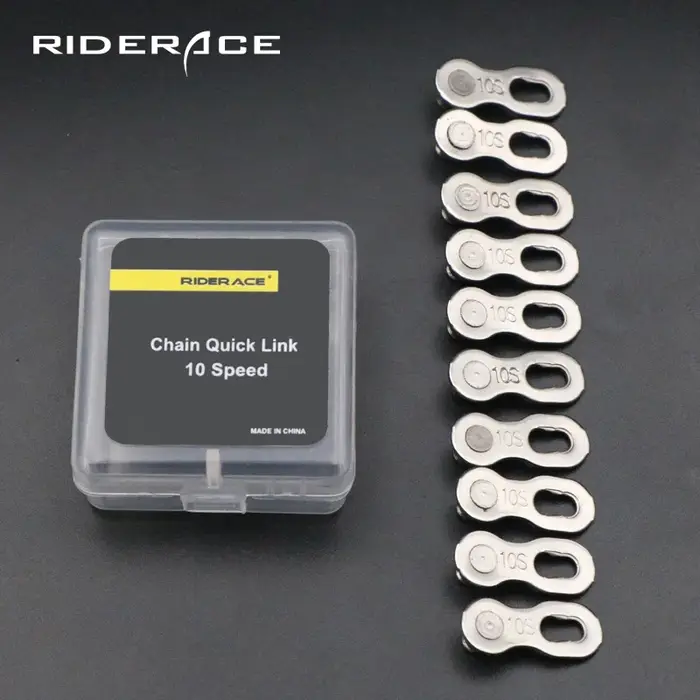 5 paires de joints de connecteur de maillon de chaîne de vélo, boutons magiques, maillons principaux