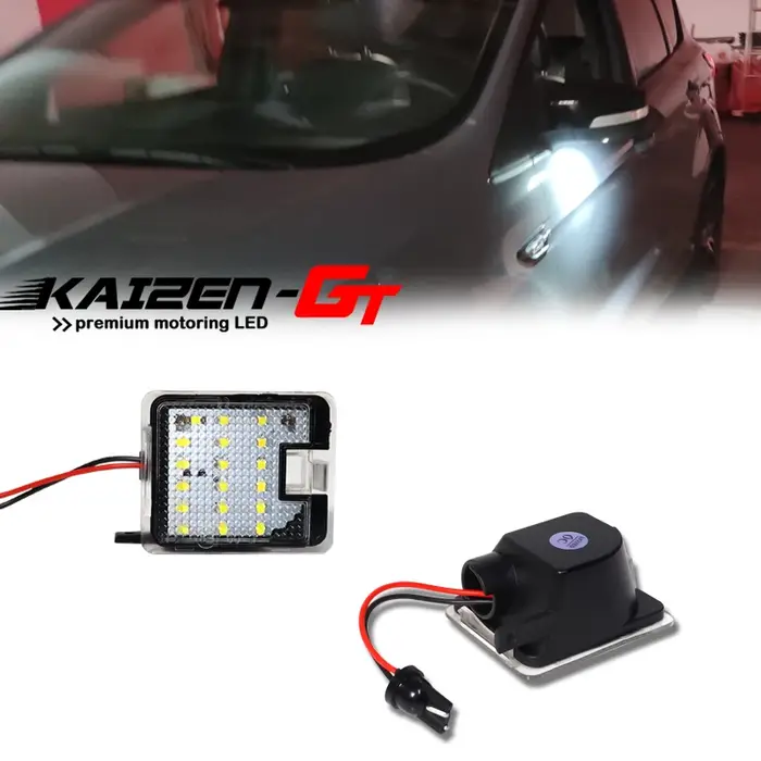 Lampes LED blanches sans erreur sous les rétroviseurs latéraux pour Ford C-Max, Focus, Kuga, Escape,