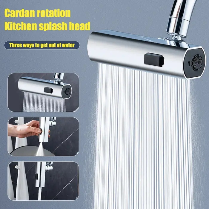 Robinet cuisine 3/4 chute d'eau universel bec pivotant pulvérisateur évier salle de bain mitigeur pluie