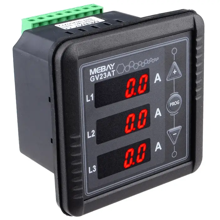 Ampèremètre numérique triphasé 3P AC GV23AT MK2 pour générateur, testeur de courant, pièces de génér