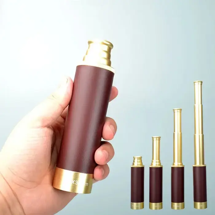 Longue-vue pirate rétro zoom 25x30 portable pliable étanche spyglass télescope HD poche