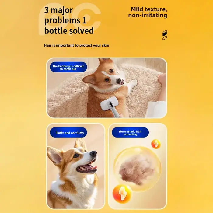 Spray démêlant pour poils d'animaux PetClear 80 ml – Anti-emmêlement