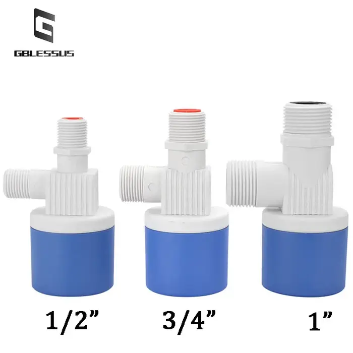 Vanne à flotteur automatique pour contrôle de pression d'eau, installation facile, système d'eau durable, élevage de poulets, fermes, châteaux d'eau, réservoirs d'eau