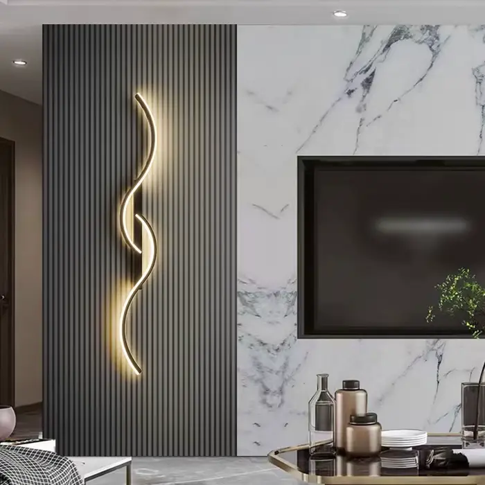 Applique Murale LED au Design Minimaliste Moderne, Luminaire Décoratif d'Nik, Idéal pour une Chambre