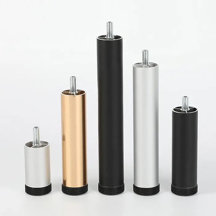 Support de meuble réglable, coussin de pied, support de tube rond, machine à laver surélevée, réfrig