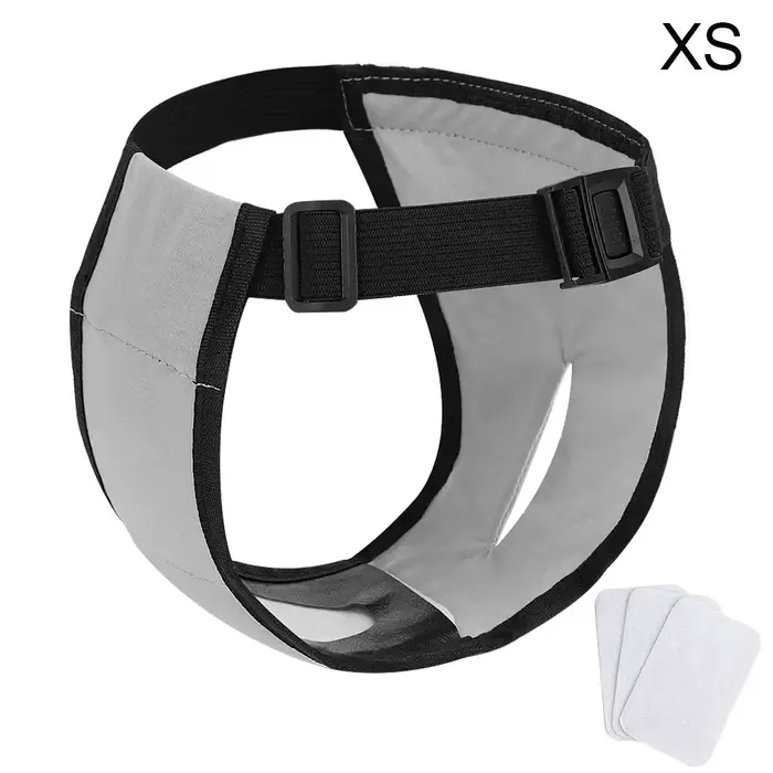 Culottes pour chien femelle avec 3 coussinets en coton, faciles à porter, respirantes, lavables et a
