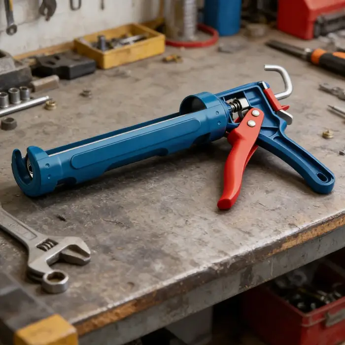 9 pouces 360 °   Pistolet à calfeutrer manuel multifonction rotatif pour silicone, idéal pour les po