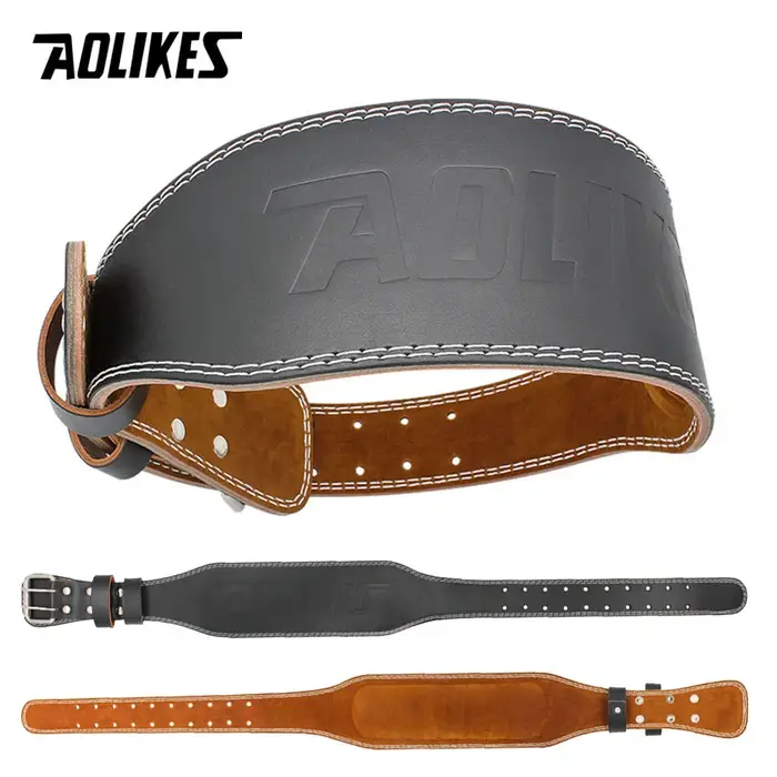 AOLIKES taille soutien sport ceinture de sécurité protéger Fitness Squat profond traction dure halté