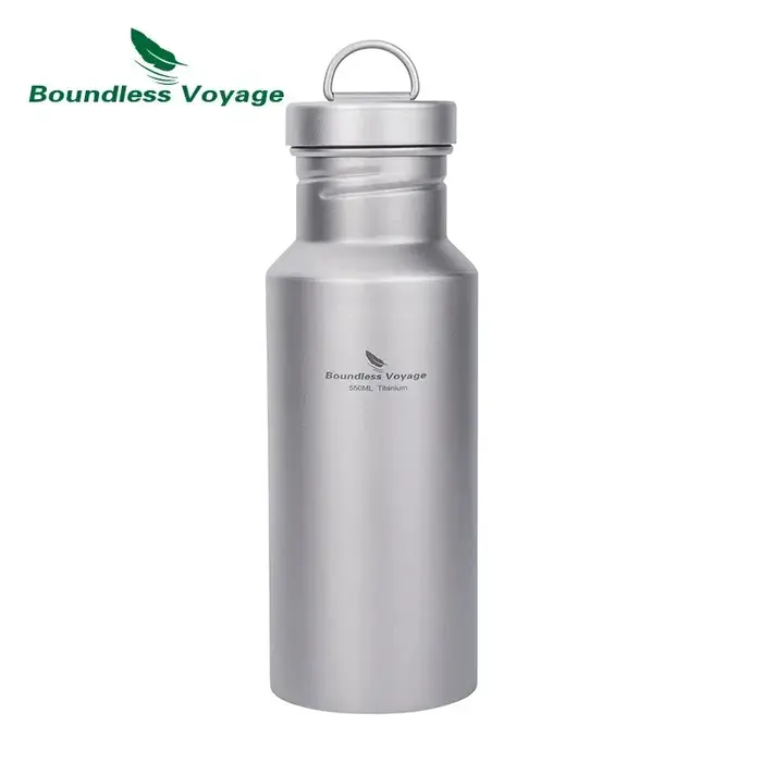 Bouteille d'eau en titane Voyage sans limites avec couvercle, bouteille de Sport réutilisable anti-f