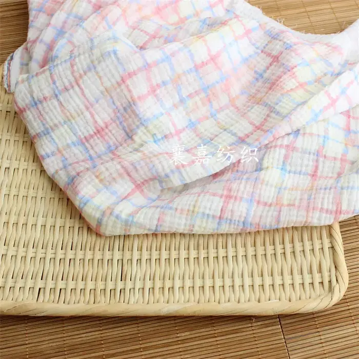 Gaze double couche en coton doux et respirant 500x135cm, tissus pour vêtements de détente et vêtements ajustés