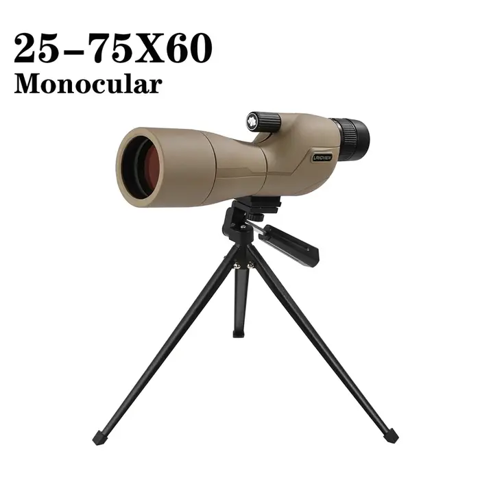 Puissant monoculaire 25-75X60mm observation oiseaux longue portée longue-vue prisme BAK4 HD chasse