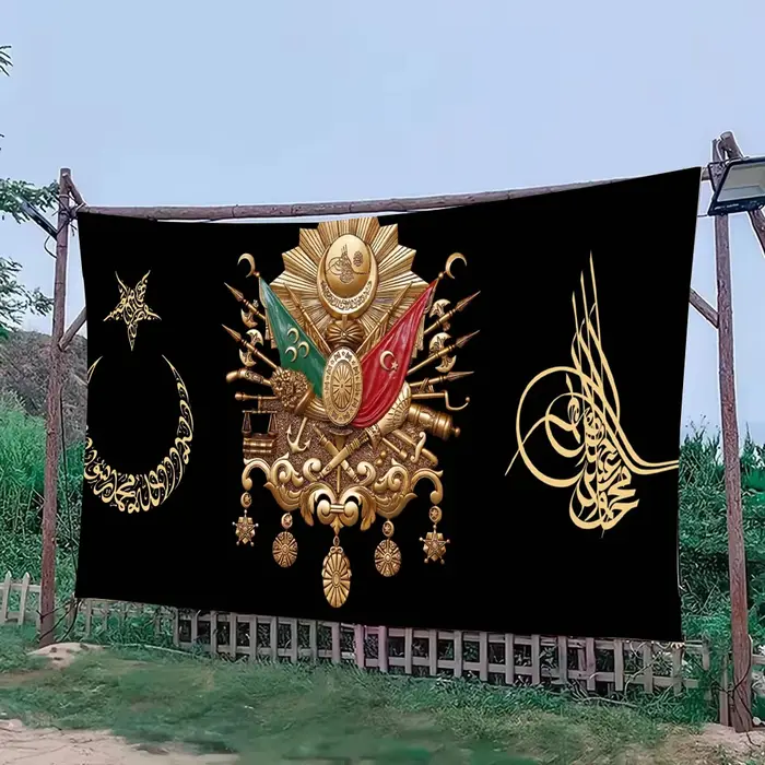 Armoiries Empire Ottoman Sultan Abdulhamid Abdul Activités de plein air et décorations de fond extérieur Drapeaux et bannières