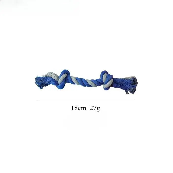 Jouet pour animaux de compagnie à double nœud ChFukrope pour chiot, dents propres, tressé durable, U