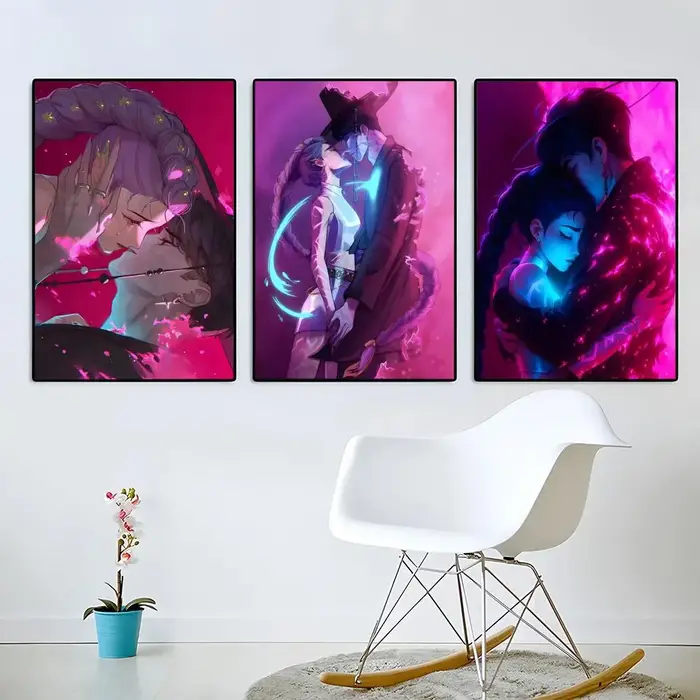 Affiche D-Demon Hunters, impression sur toile, décoration murale, esthétique, Anime, Vintage, minima