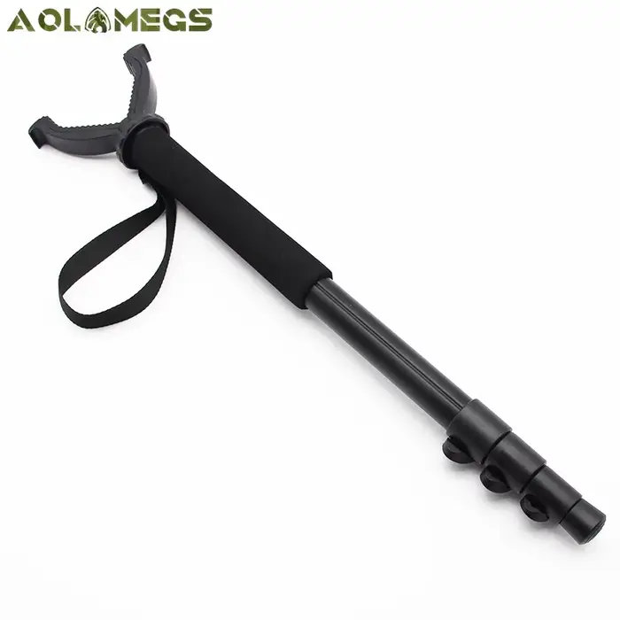 Accessoire de tir de chasse en aluminium, joug rotatif en forme de V, monopode, bâton de tir télescopique avec bandoulière