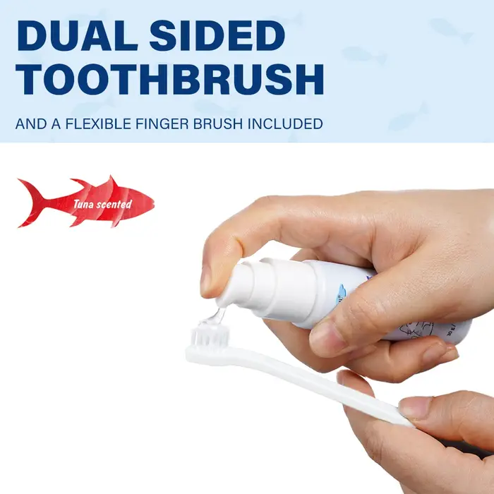 Dentifrice pour animaux de compagnie 30g avec brosse à dents