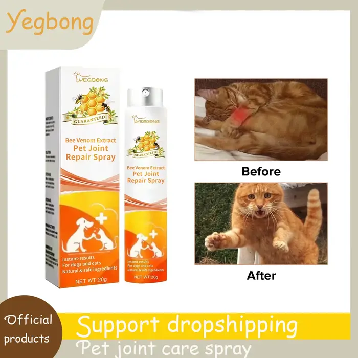 Yegbong Spray réparateur pour articulations pour animaux de compagnie – Liquide multifonctionnel pou