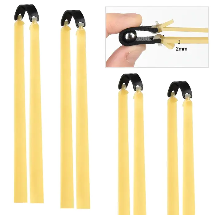 4 pièces 2.0mm épaissi puissant fronde élastique spécial pour la chasse Sport haute qualité Latex él