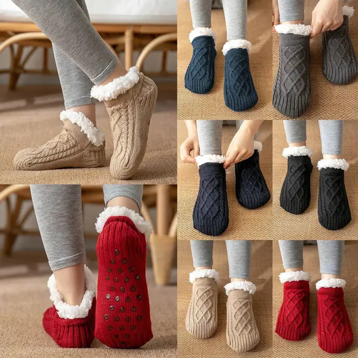 Chaussettes pantoufles thermiques homme polyester pour chasse hiver confortables occassions spéciales chasseur