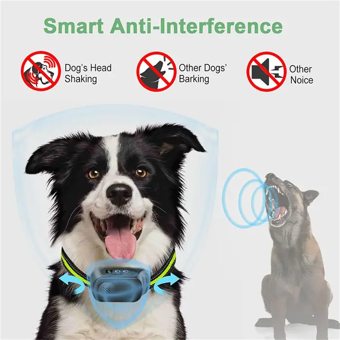 Collier d'écorce pour chien Rechargeable