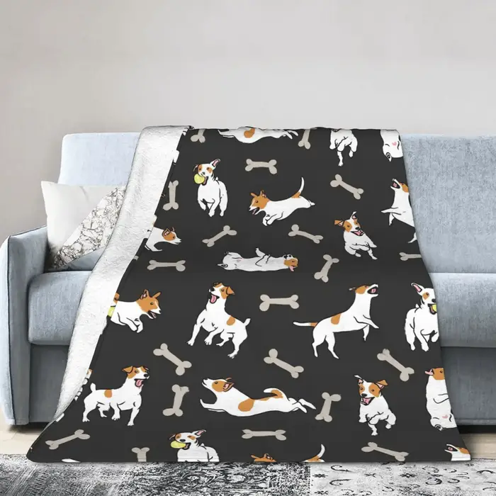 Jack Russell Terrier chien mignon Animal couverture qualité Super chaud jeter