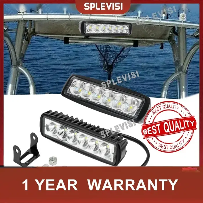 Lumières de Navigation marines à lumière LED, 6 pouces, blanches, pour pont de bateau Ponton, pour l