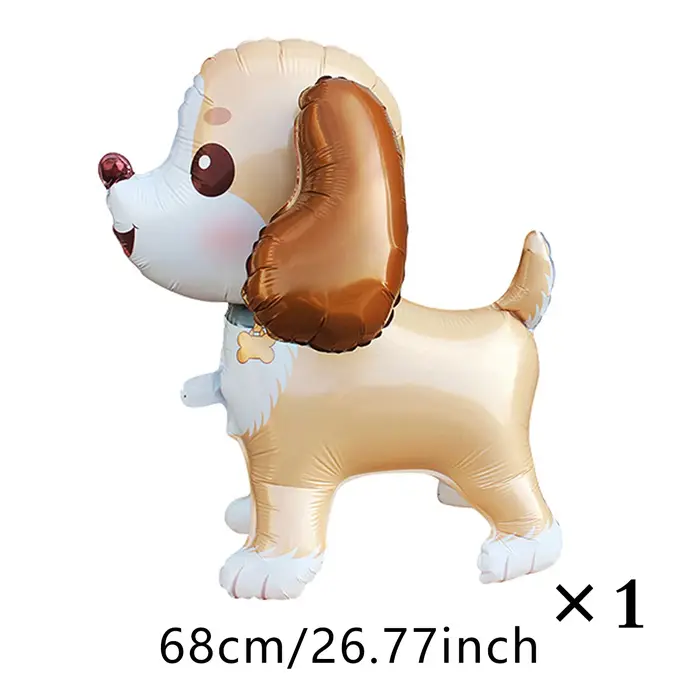 Ballon en film d'aluminium pour chien, Husky corgi, grande oreille, en forme de dessin animé, décora