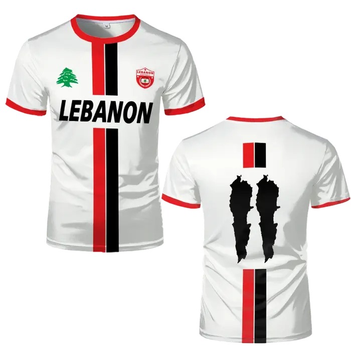 Maillot de Football du Liban, t-shirts pour adultes et enfants, uniformes de Football de sport légers de luxe imprimés numériques, vêtements drapeau libanais pour hommes