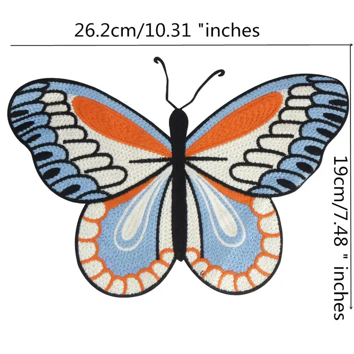 Patch brodé à nœud rouge pour bricolage, patchs papillon brodés, accessoires de décoration pour vête